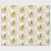 Gold Easter Egg Cadeaupapier (Vlak)