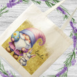 Gold Easter Egg Hunt Gnomes Tote Bag<br><div class="desc">Cute Bag for Easter Egg Hunt with Cute Gnomes</div>