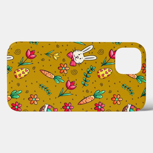 Gold Easter Pattern-draagtas Case-Mate iPhone Case (Achterkant (horizontaal))