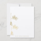Gold Eastern Pine Needle Branch Note Card Notitiekaartje (Voorkant)