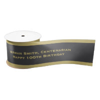 Gold Edge - Jouw tekst Herhaald - Goud/Zwart
