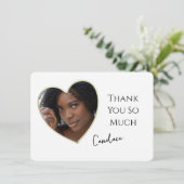 Gold Edged Heart Lijst Foto Afstuderen Hartelijk d (Staand voorkant)