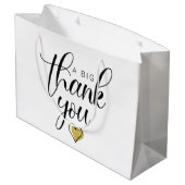 Gold Een grote dank voor Bedankt Clipart Hartelijk Groot Cadeauzakje (Achterkant Gekanteld)