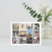 Gold een jaar om de familie te herinneren Kerstmis Feestdagenkaart (Staand voorkant)