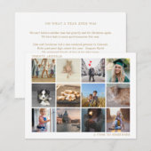 Gold een jaar om de familie te herinneren Kerstmis Feestdagenkaart (Voorkant / Achterkant)