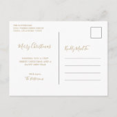 Gold een jaar om de familie te herinneren Kerstmis Feestdagenkaart (Achterkant)