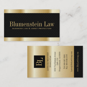 Gold "Effect" Attorney Visitekaartjes