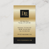 Gold "Effect" Attorney Visitekaartjes (Achterkant)