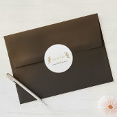 Gold effect-bladen Sla de zegel voor de datumenvel