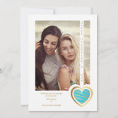 Gold Effect Blue Heart Friends Happy Galentines (Voorkant)