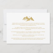 Gold Effect Boho Rustic Mountains Photo Wedding  Save The Date (Achterkant)