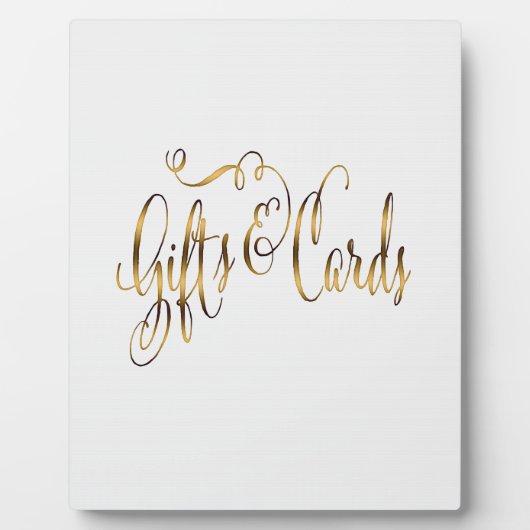 Gold-effect cadeaus en kaarten Wedding Table Sign Fotoplaat (Voorkant)