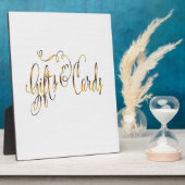 Gold-effect cadeaus en kaarten Wedding Table Sign Fotoplaat (Zijkant)
