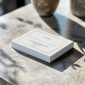 Gold-effect grensverwant visitekaartje