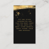 Gold effect klant dank u hart insert Kaart (Achterkant)