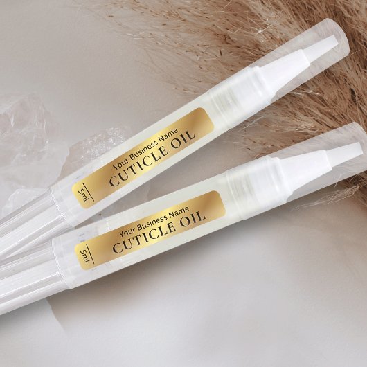 Gold Effect Moderne Cosmetische Buis Twist Pen 3ml Labels