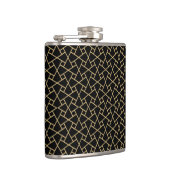 Gold-effect op de Black Islamic Pattern Hip Flask Heupfles (Rechts)