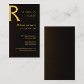 Gold Effect Professional-Visitekaartje Visitekaartje (Voorkant / Achterkant)