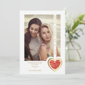 Gold Effect Red Heart Friends Happy Galentines (Staand voorkant)