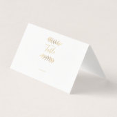 Gold-effect verlaat tabelnummer kaart (Voorkant)