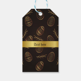 Gold Eggs Easter Cadeaulabel