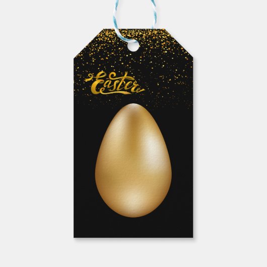 Gold Eggs Easter Cadeaulabel (Achterkant)