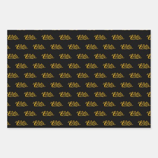 Gold Eggs Easter Inpakpapier Vel (Voorkant 3)