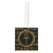 Gold Egyptian Ankh Cross-symbool Ornament (Voorkant)