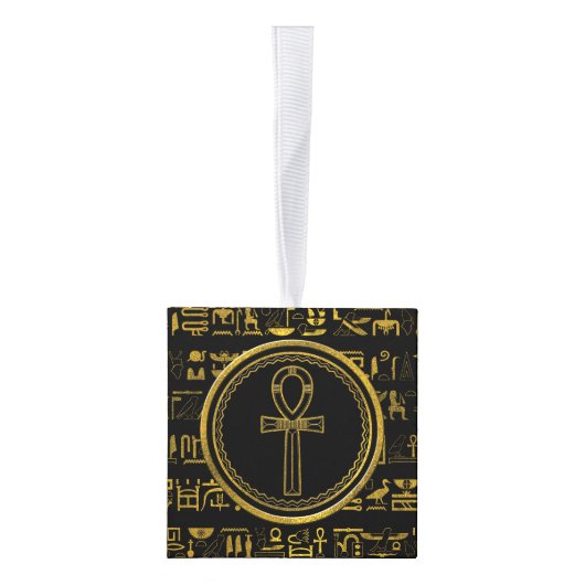 Gold Egyptian Ankh Cross-symbool Ornament (Rechts)
