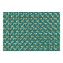 Gold Egyptian Eye of Horus Pattern Trio