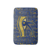 Gold Egyptian Eye of Horus - Wadjet Lapis Lazuli Badmat (Voorkant Verticaal)