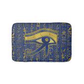 Gold Egyptian Eye of Horus - Wadjet Lapis Lazuli Badmat (Voorkant)