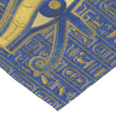 Gold Egyptian Eye of Horus - Wadjet Lapis Lazuli Korte Tafelloper (Hoek)