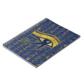 Gold Egyptian Eye of Horus - Wadjet Lapis Lazuli Notitieboek (Linkerzijde)