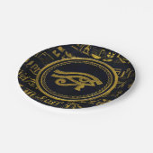 Gold Egyptian Eye of Horus - Wadjet Papieren Bordje (Gekanteld)