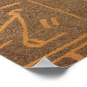 Gold Egyptian Hieroglyphics Paper Print (Hoek)