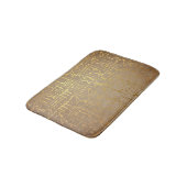 Gold Egyptian Hieroglyphics Paper Print Badmat (Gekanteld)