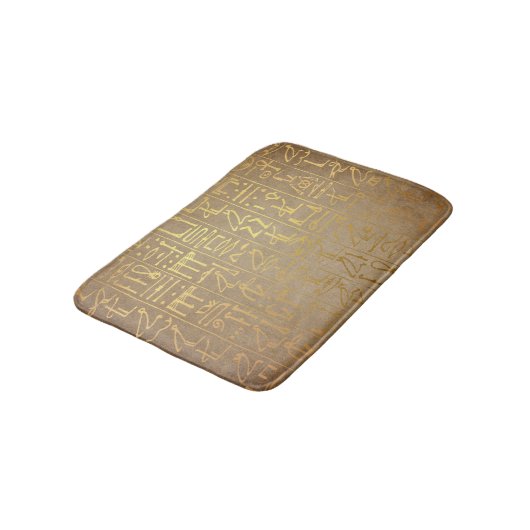  Gold Egyptian Hieroglyphics Paper Print Badmat (Gekanteld)