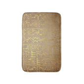 Gold Egyptian Hieroglyphics Paper Print Badmat (Voorkant Verticaal)
