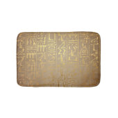  Gold Egyptian Hieroglyphics Paper Print Badmat (Voorkant)
