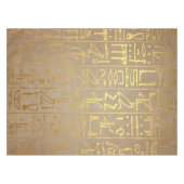  Gold Egyptian Hieroglyphics Paper Print Tafelkleed (Voorkant (Horizontaal))