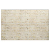 Gold Egyptian Hieroglyphs op Ivory Stof (Fat Quarter)