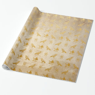  Gold Egyptian Paper Print Cadeaupapier