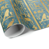  Gold Egyptian Paper Print Cadeaupapier (Rol Hoek)