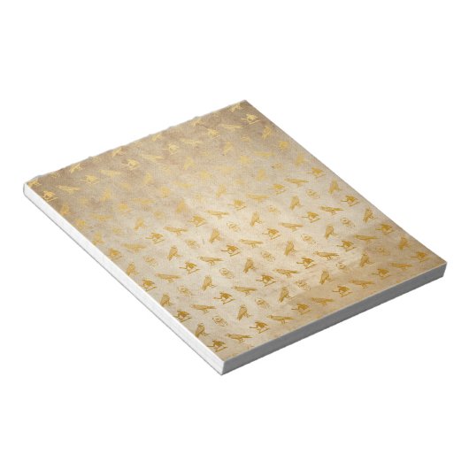  Gold Egyptian Paper Print Notitieblok (Schuin)