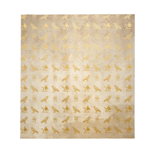 Gold Egyptian Paper Print Notitieblok (Voorkant)