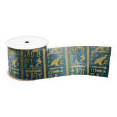  Gold Egyptian Paper Print Satijnen Lint (Spoel)