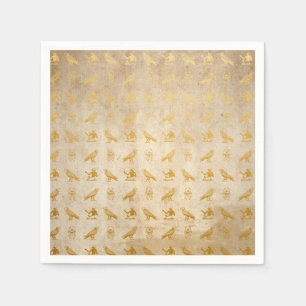Gold Egyptian Paper Print Servet