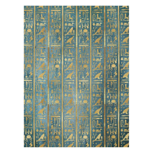  Gold Egyptian Paper Print Tafelkleed (Voorkant)