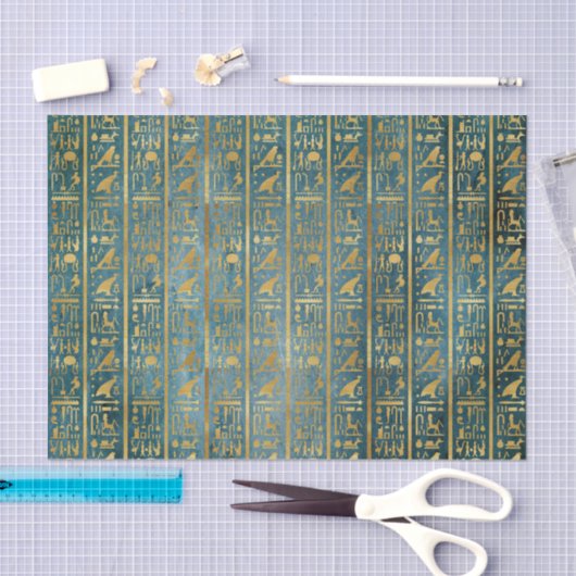  Gold Egyptian Paper Print Tissuepapier (Craft)